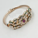 NAFJ Traditional Polki Kundan Stone Openable Bracelets for Festive Jewellery Collection