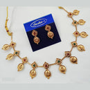 NAFJ Temple Necklace Set with Intricate Carvings for Weddings and Cultural Celebrations