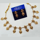 NAFJ Temple Necklace Set with Intricate Carvings for Weddings and Cultural Celebrations