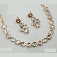 NAFJ Majestic Polki Kundan Necklace Set with Timeless Design for Cultural Celebrations