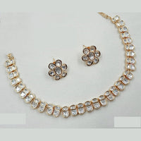 NAFJ Majestic Polki Kundan Necklace Set with Timeless Design for Cultural Celebrations