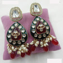 NAFJ Designer Kundan And Beads Dangler Earrings for Women