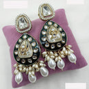 NAFJ Designer Kundan And Beads Dangler Earrings for Women