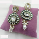 NAFJ Designer Kundan And Beads Dangler Earrings for Women