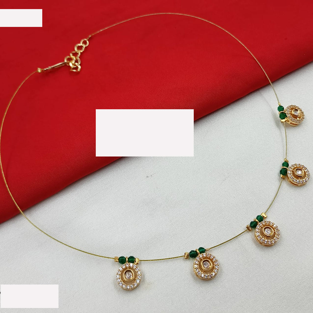NAFJ  Fancy Incisible Kundan And Pearl Necklace Set For All Functions