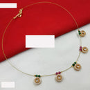 NAFJ  Fancy Incisible Kundan And Pearl Necklace Set For All Functions