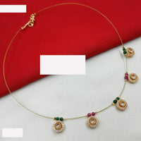 NAFJ  Fancy Incisible Kundan And Pearl Necklace Set For All Functions