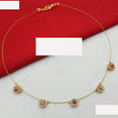NAFJ Elegant Invisible String Necklace with Pearl And Austrian Stone For Party Wear