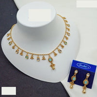 NAFJ Handcrafted Kundan Necklace Set with Ghungroo Detailing