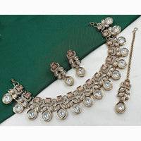NAFJ Traditional Beautiful Kundan Stone Necklace Set For All Occassions