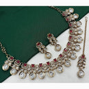 NAFJ Traditional Beautiful Kundan Stone Necklace Set For All Occassions