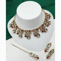 NAFJ Traditional Beautiful Kundan Stone Necklace Set For All Occassions