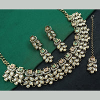 NAFJ Traditional Beautiful Kundan Stone Necklace Set For All Occassions