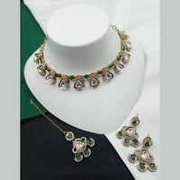 NAFJ Traditional Beautiful Kundan Stone Necklace Set For All Occassions 