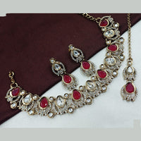 NAFJ Traditional Beautiful Kundan Stone Necklace Set For All Occassions