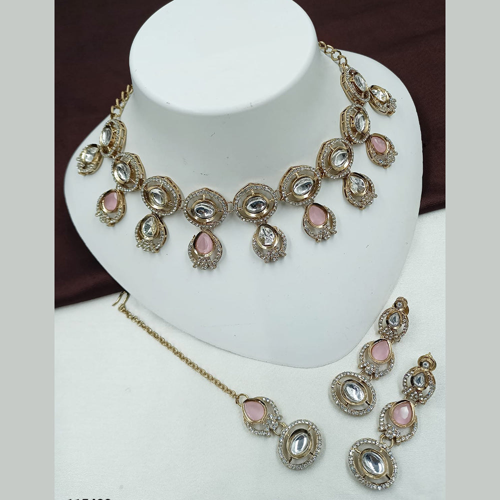 NAFJ Traditional Beautiful Kundan Choker Necklace Set For All Occassions