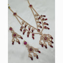 NAFJ Heritage Inspired Kundan And Beads Rani Haar Set  For All Occassions
