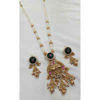 NAFJ Royal Heritage Pota Stone And Pearl Long Necklace Set