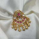 NAFJ Royal Pota Stone And Pearl Finger Ring Traditional Ethnic Jewelry for Women