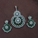 NAFJ Radiant Sparkle American Diamond Dangler Earrings