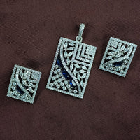 NAFJ Radiant Sparkle American Diamond Dangler Earrings