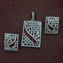 NAFJ Radiant Sparkle American Diamond Dangler Earrings