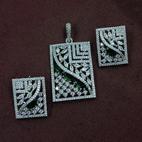 NAFJ Radiant Sparkle American Diamond Dangler Earrings