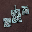 NAFJ Radiant Sparkle American Diamond Dangler Earrings