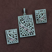 NAFJ Radiant Sparkle American Diamond Dangler Earrings