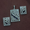NAFJ Radiant Sparkle American Diamond Dangler Earrings