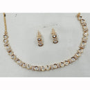 NAFJ Ethnic Style Polki Kundan And Austrian Stone Necklace Set