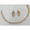 NAFJ Ethnic Style Polki Kundan And Austrian Stone Necklace Set
