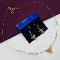 NAFJ Stylish Crystal Stone And Pearl Statement Necklace Set