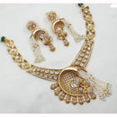 NAFJ Grand Heavy Polki Kundan And Pearl Necklace Set