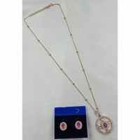 NAFJ Elegant Polki Kundan Stone Designer Pendant Set