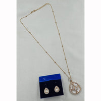 NAFJ Elegant Polki Kundan Stone Designer Pendant Set