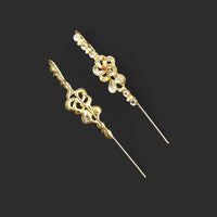 NAFJ Royal Look Kundan Stone Ethnic Earcuff Earrings