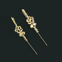 NAFJ Royal Look Kundan Stone Ethnic Earcuff Earrings