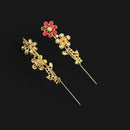 NAFJ Royal Look Kundan Stone Ethnic Earcuff Earrings