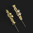 NAFJ Royal Look Kundan Stone Ethnic Earcuff Earrings