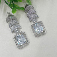 NAFJ Designer American Diamond Party Wear Dangler Earrings