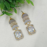 NAFJ Designer American Diamond Party Wear Dangler Earrings