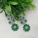 NAFJ Designer American Diamond Party Wear Dangler Earrings