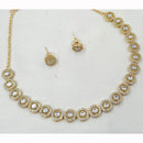 NAFJ Premium Austrian Stone And Pota Stone Necklace Set