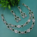 NAFJ Glamorous American Daimond Statement Necklace Set