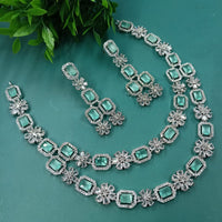 NAFJ Glamorous American Daimond Statement Necklace Set