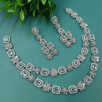 NAFJ Glamorous American Daimond Statement Necklace Set