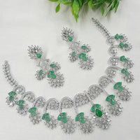 NAFJ Glamorous American Daimond Statement Necklace Set