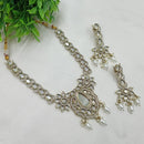 NAFJ Designer Polki Kundan Stone And Beads Necklace Set