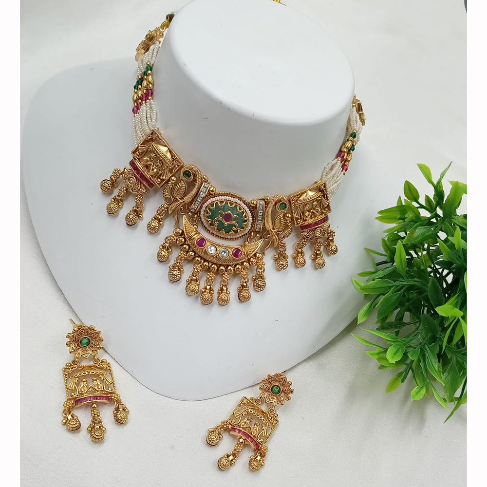 NAFJ Classic Pota Stone Necklace Set